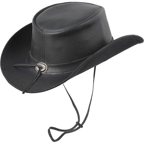 7993 Leather Cowboy Hat For Men Women Lightweight Handcrafted Western main image 2